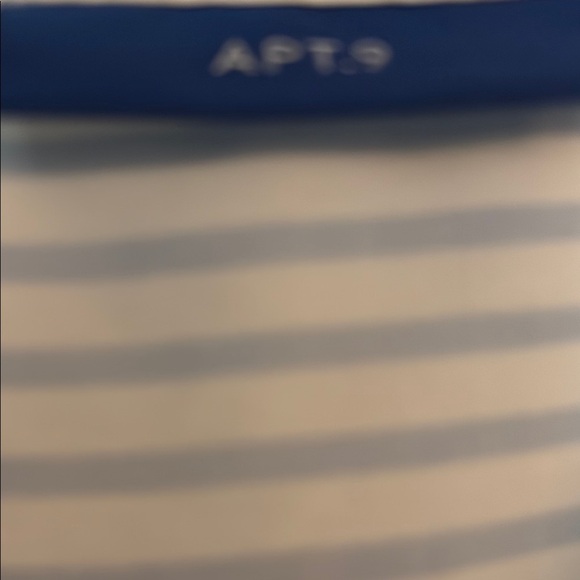 Apt. 9 Blue and White Striped Blouse - Picture 4 of 4